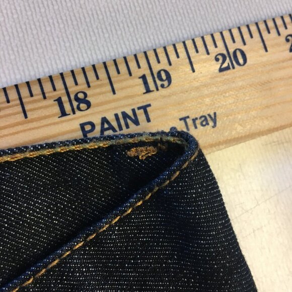 Aeropostale Jeans Mens Size 38 Straight Button Fly Dark Wash Whiskering - Picture 6 of 13